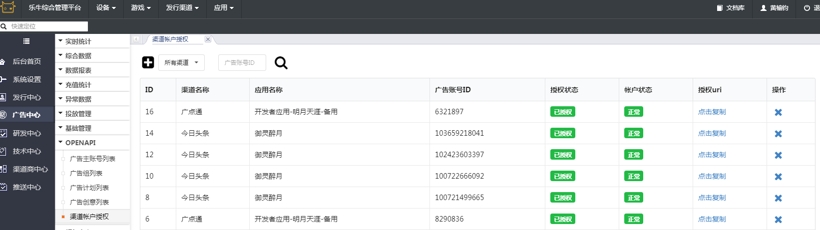 账户授权